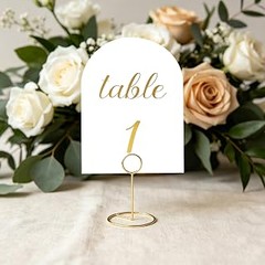 Los mejores números de mesa ideales para bodas y eventos al aire libre