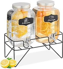 dispensadores de bebidas para bodas en jardín
