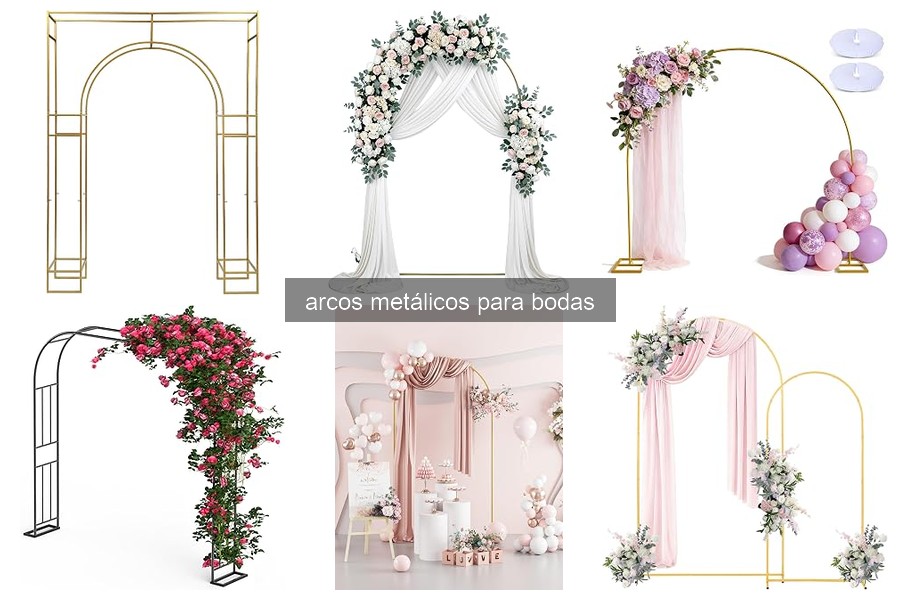 Arcos metálicos para bodas: ventajas y estilos
