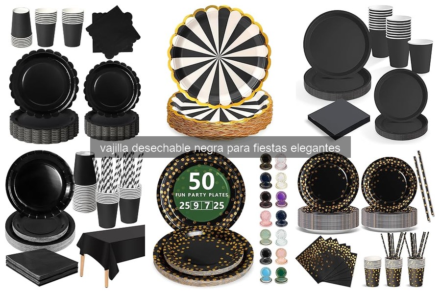 Beneficios de la vajilla desechable negra para fiestas elegantes