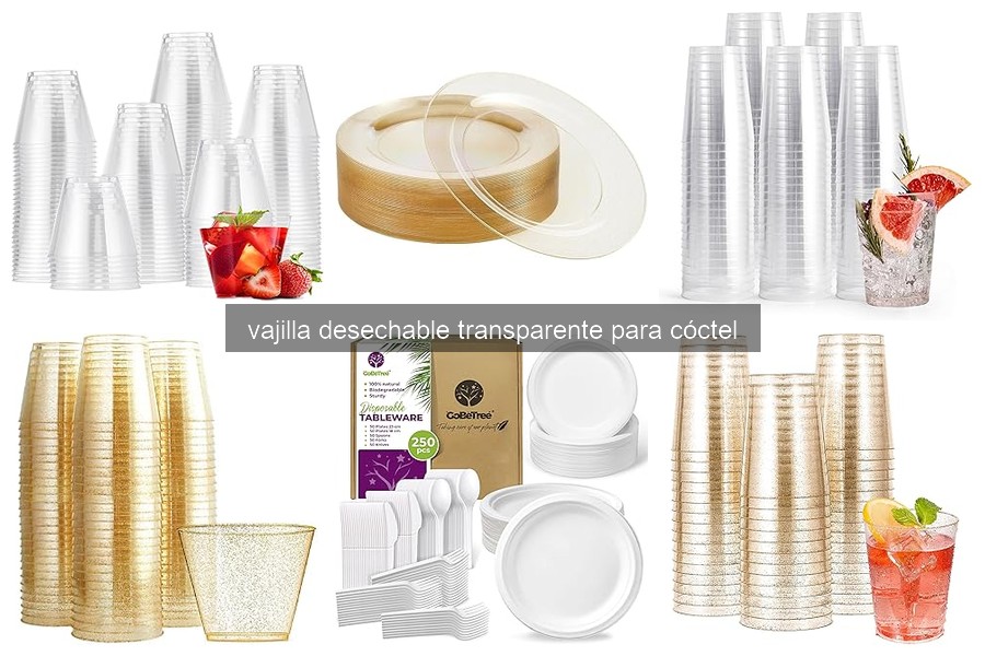 Beneficios de la vajilla desechable transparente para cócteles