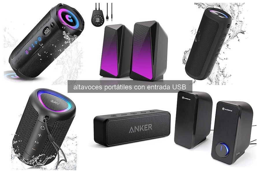 Características Clave de Altavoces Portátiles con Entrada USB