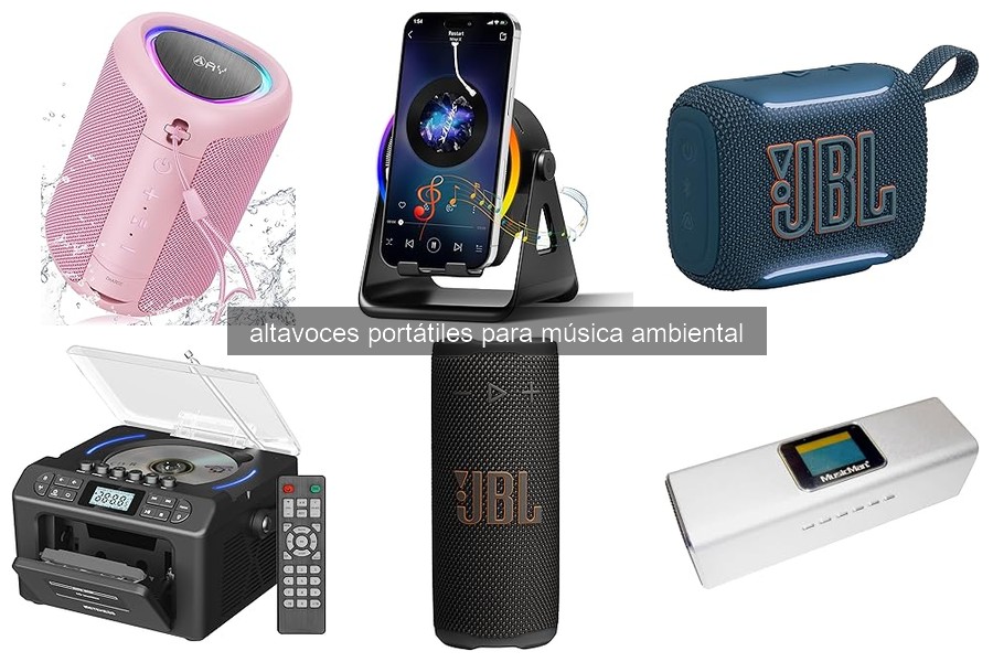 Características clave de altavoces portátiles para música ambiental