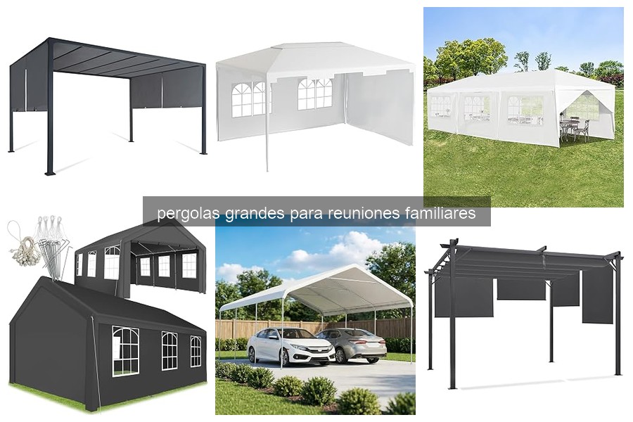 Características clave de pérgolas grandes para reuniones familiares