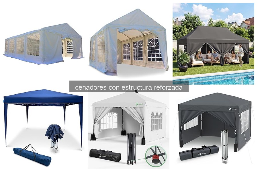 Características esenciales de cenadores con estructura reforzada