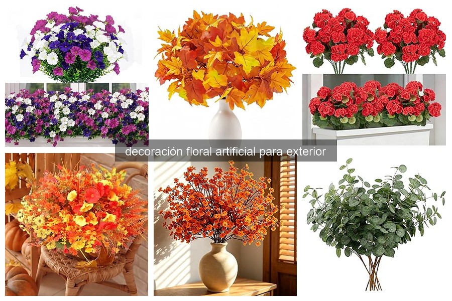 Cómo cuidar la decoración floral artificial en exteriores
