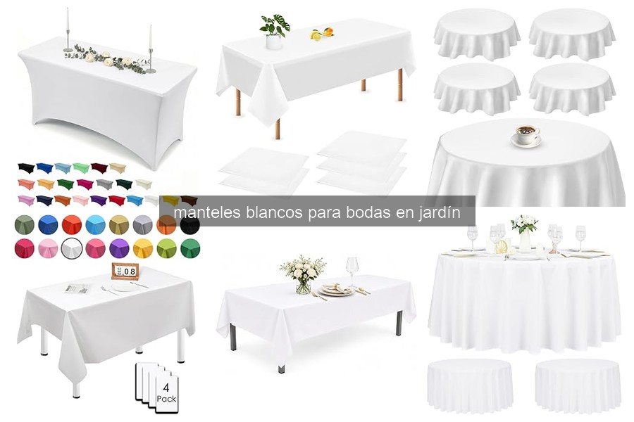 Cómo elegir el mantel blanco ideal para bodas en jardín