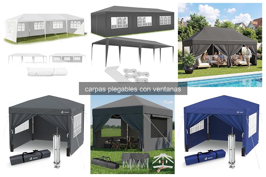 Cómo instalar carpas plegables con ventanas paso a paso