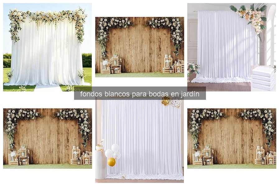 Cómo instalar un fondo blanco en tu jardín para bodas