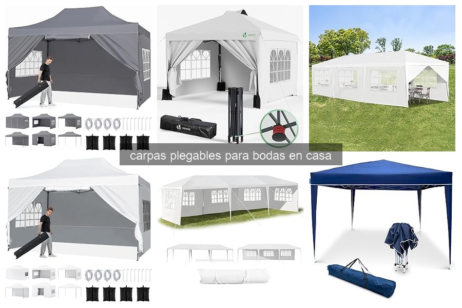 Cómo instalar una carpa plegable para bodas en casa