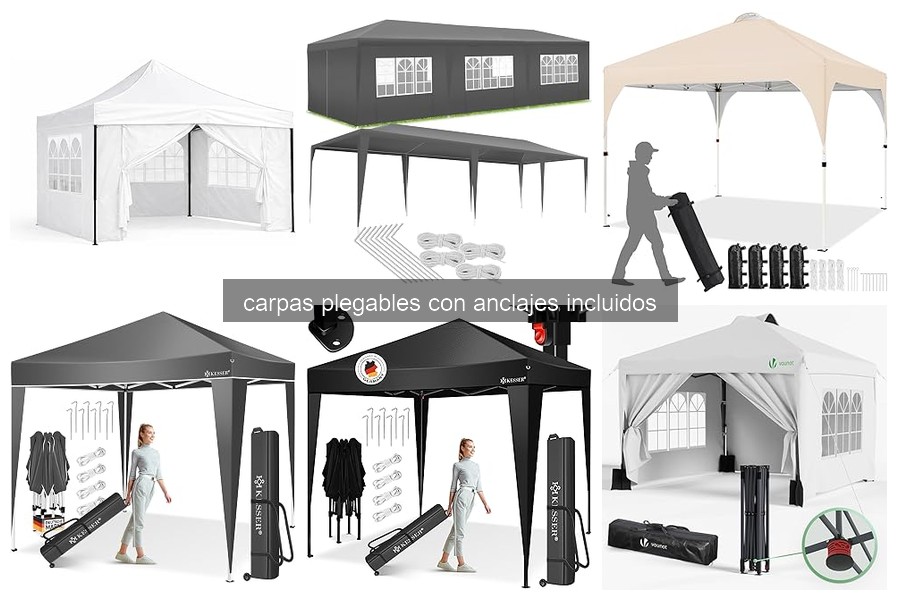 Cómo instalar y anclar carpas plegables correctamente