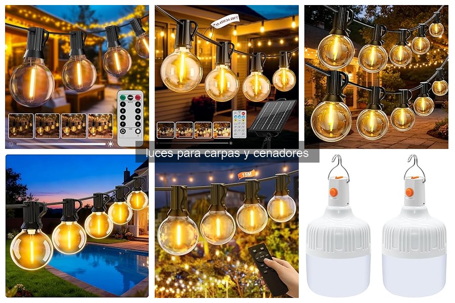 Cómo instalar y mantener luces en carpas y cenadores