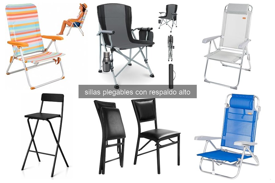 Cómo limpiar y mantener sillas plegables con respaldo alto