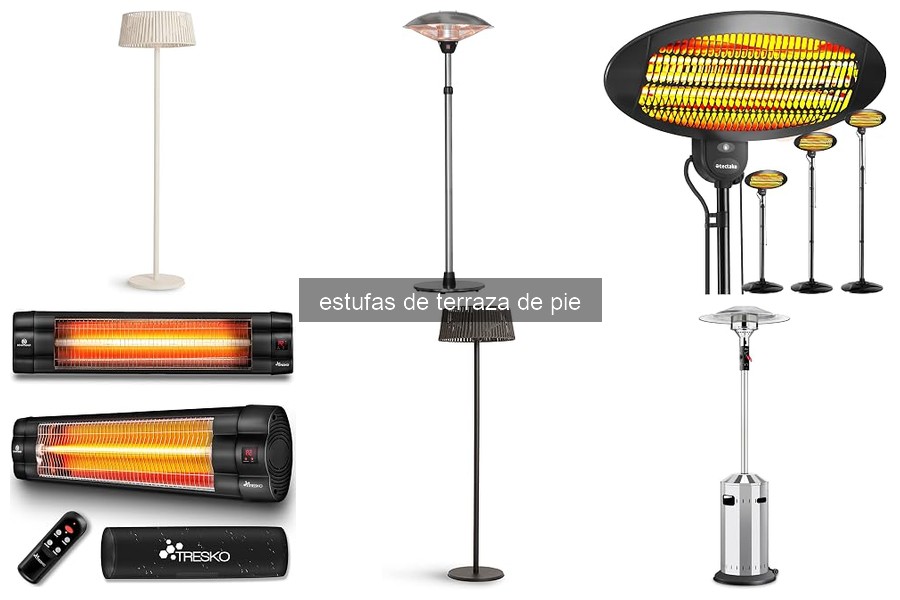 Cómo mantener y limpiar estufas de terraza de pie