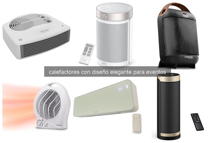 Comparativa de calefactores elegantes para eventos 2026