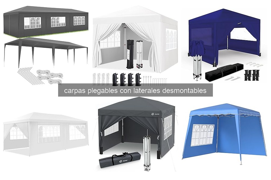Comparativa de Carpas Plegables con Laterales Desmontables
