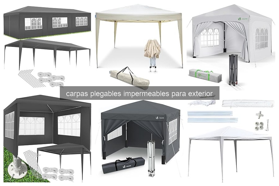Comparativa de carpas plegables impermeables para exteriores