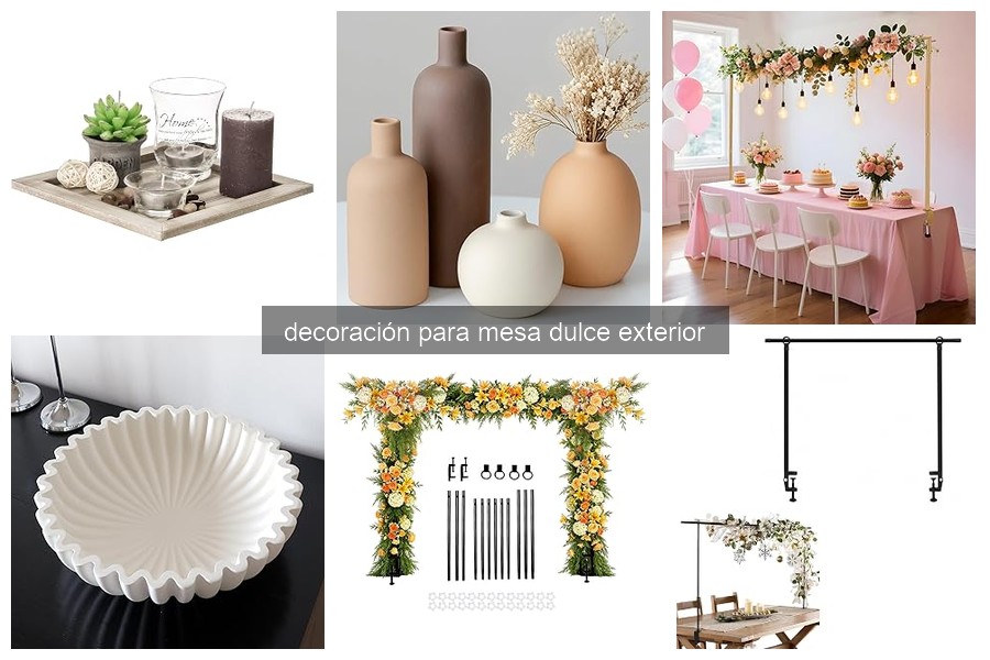 Comparativa de Decoración para Mesa Dulce Exterior en 2026