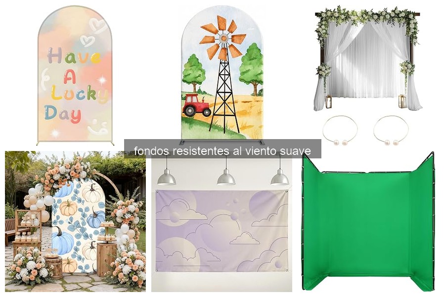 Comparativa de Fondos Resistentes al Viento Suave para Fiestas