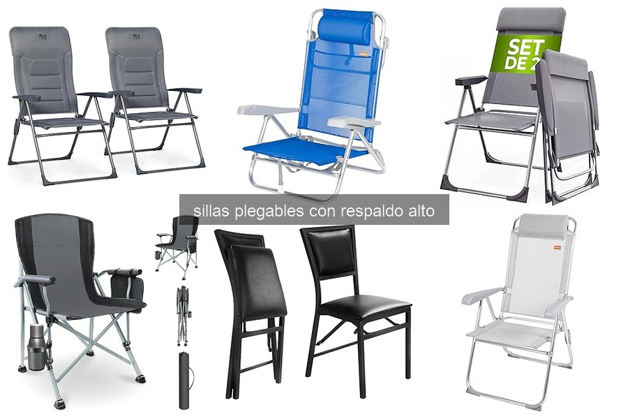 Comparativa de las Mejores Sillas Plegables con Respaldo Alto 2026