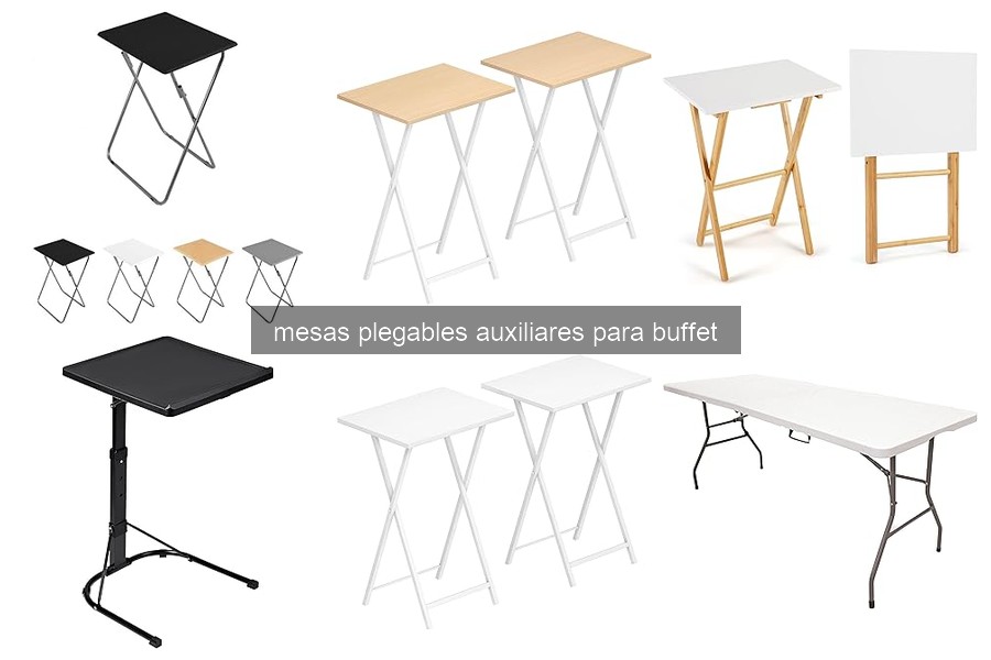 Comparativa de Mesas Plegables Auxiliares para Buffet 2026