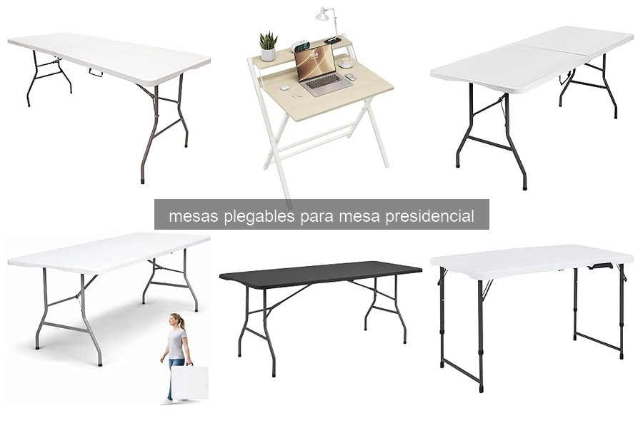 Comparativa de mesas plegables para uso presidencial 2026