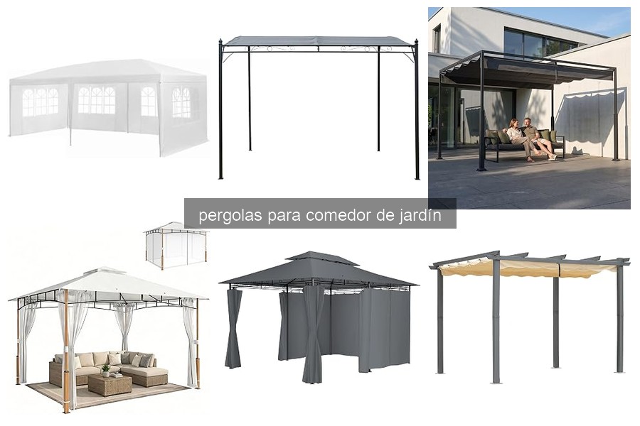 Comparativa de pérgolas para comedor de jardín en 2026