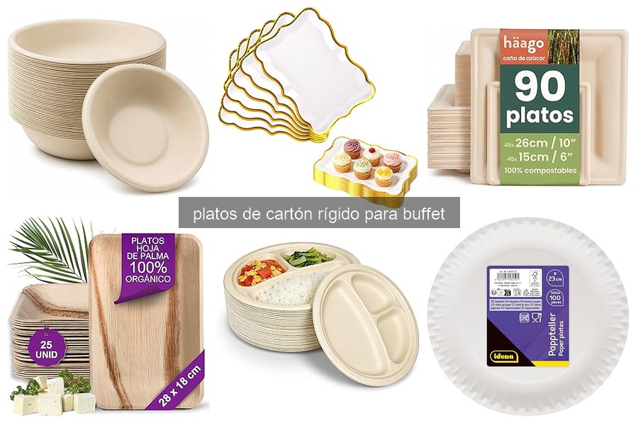 Comparativa de Precios de Platos de Cartón Rígido para Buffet