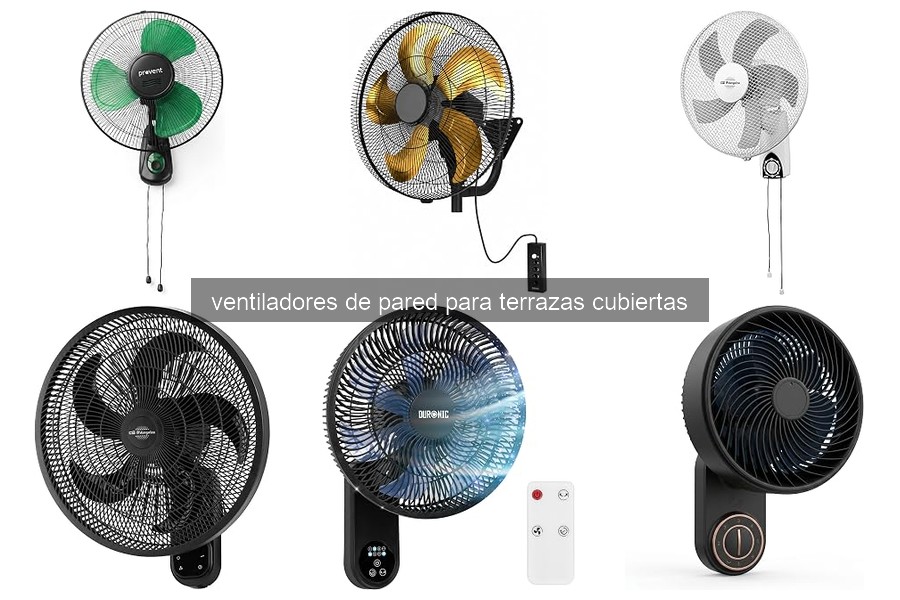Comparativa de Ventiladores de Pared para Terrazas Cubiertas