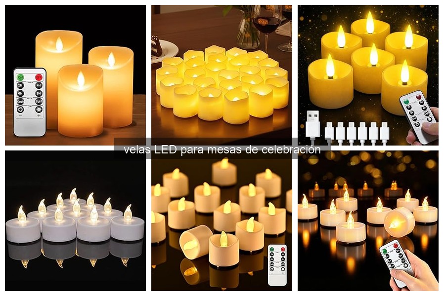 Descubre las velas LED para mesas de celebración