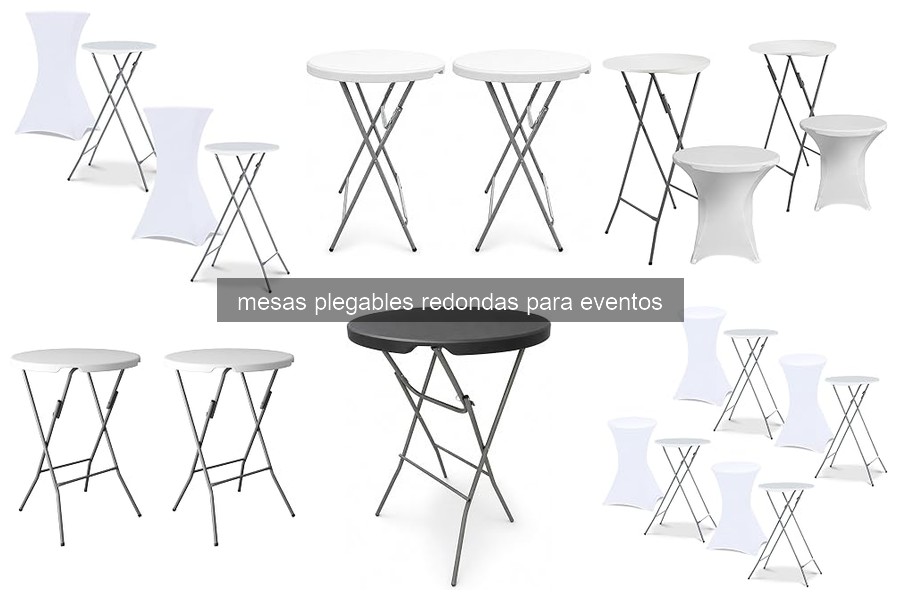 Diferencias entre mesas plegables redondas y rectangulares