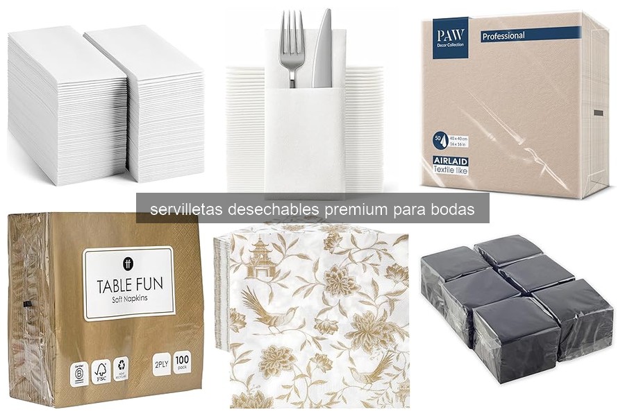 Dónde comprar servilletas desechables premium para bodas