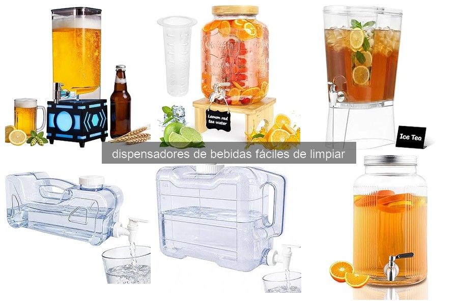 Elige el mejor dispensador de bebidas fácil de limpiar