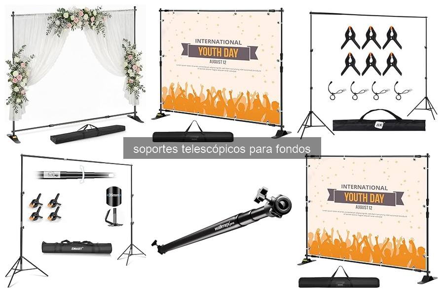 Errores comunes al usar soportes telescópicos para fondos