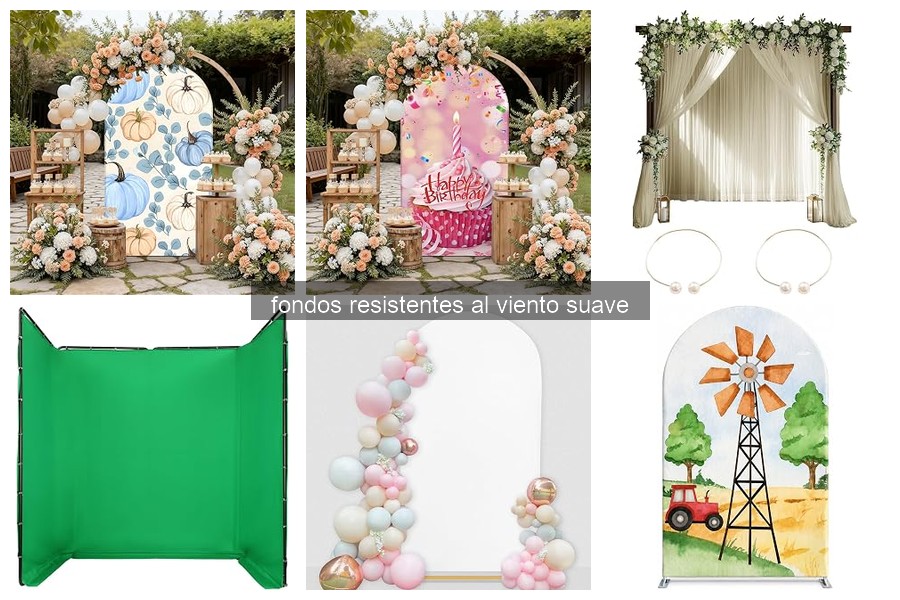 Fondos resistentes al viento suave para eventos al aire libre