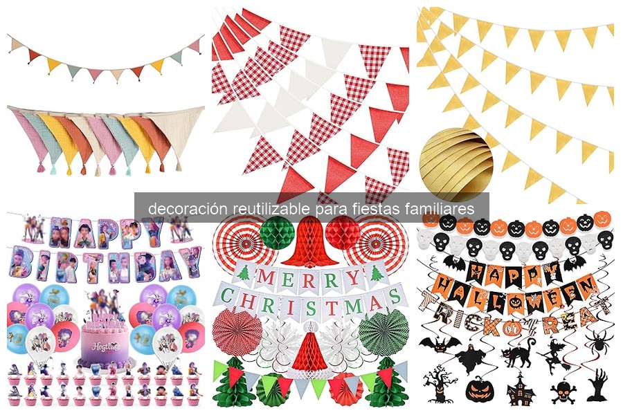 Guía de compra de decoración reutilizable para fiestas familiares