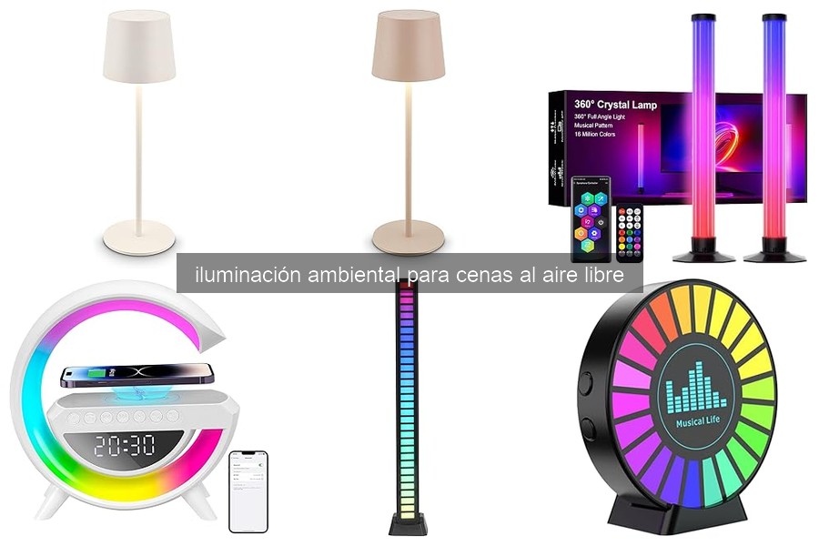 Guía de compra de luces para cenas al aire libre