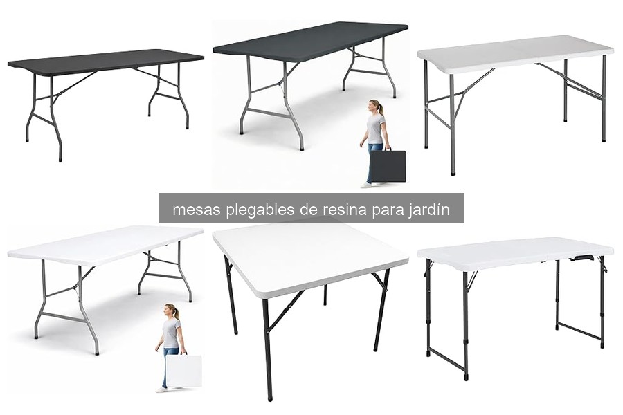 Guía de compra de mesas plegables de resina para jardín