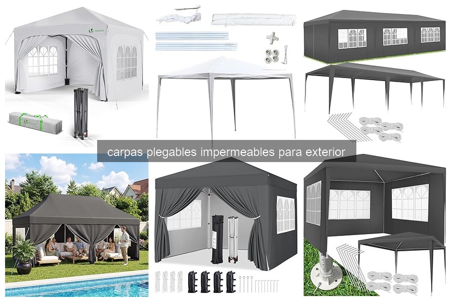 Guía de instalación de carpas plegables impermeables