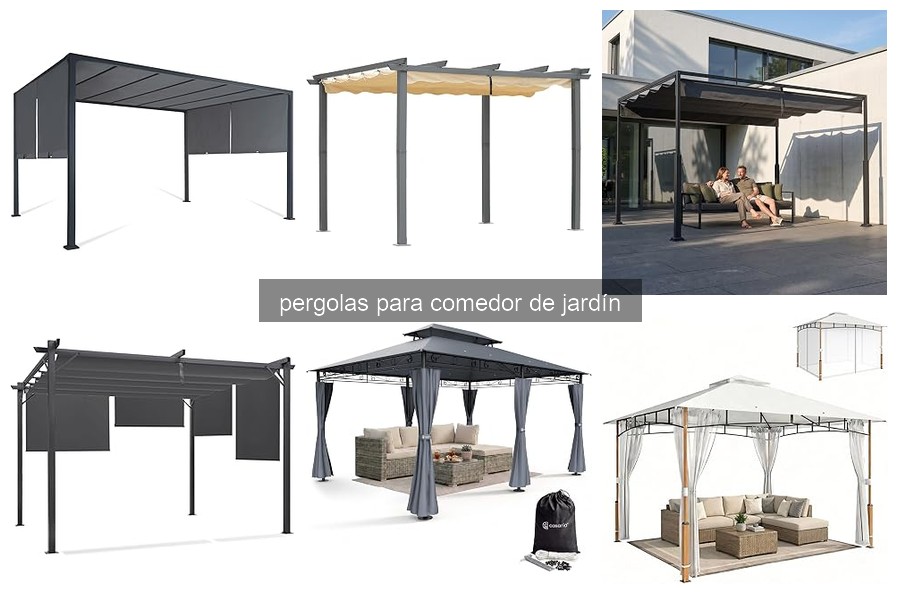 Guía de instalación de pérgolas para comedor de jardín