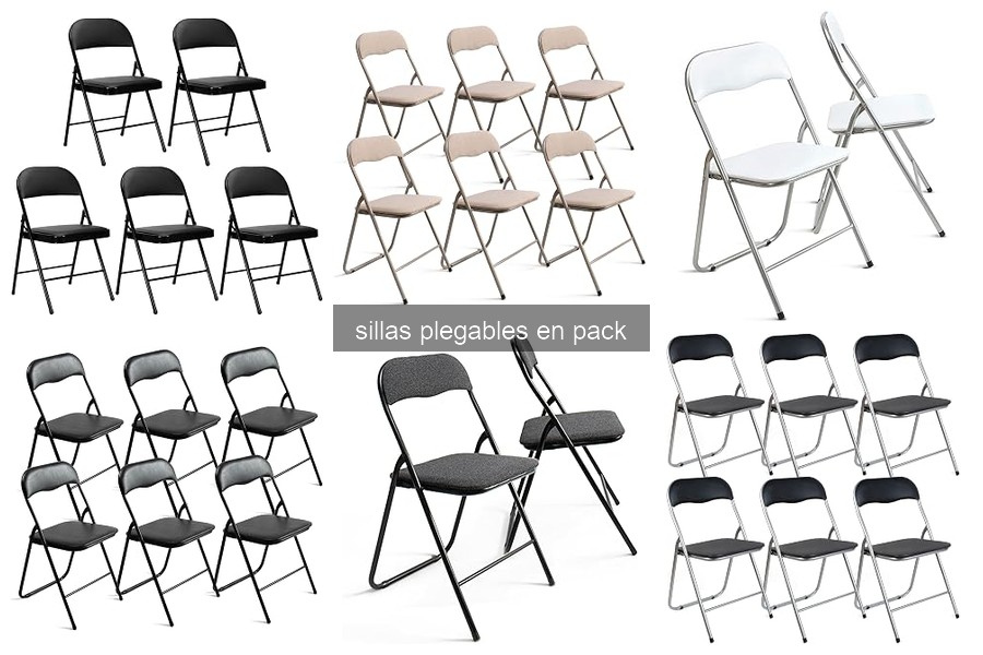 Guía de uso y cuidado de sillas plegables en pack