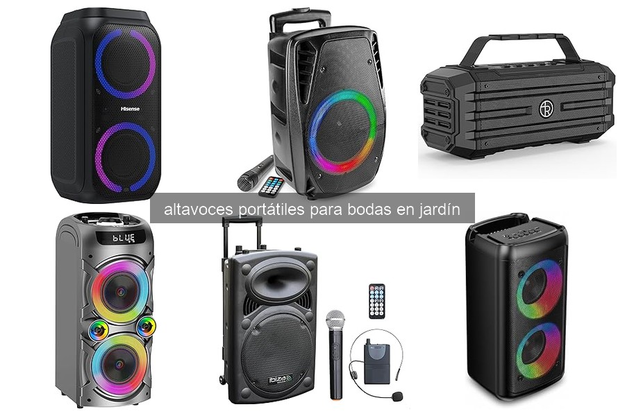Guía para elegir altavoces portátiles para bodas en jardín