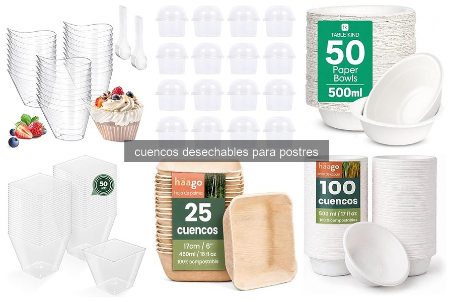 Guía para elegir cuencos desechables para postres en eventos