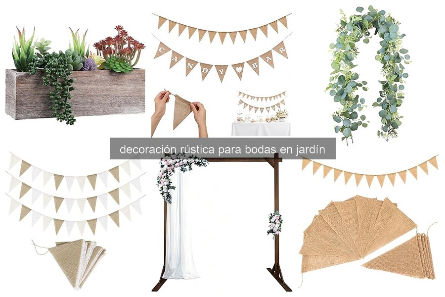 Guía para Elegir Decoraciones Rústicas para Bodas en Jardín