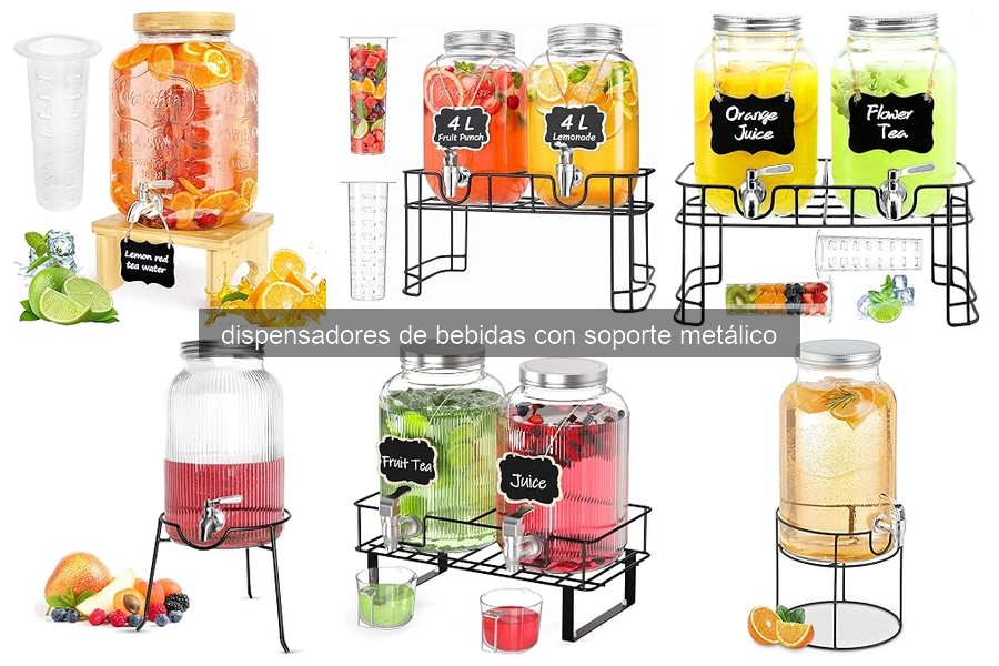 Guía para elegir dispensadores de bebidas con soporte metálico