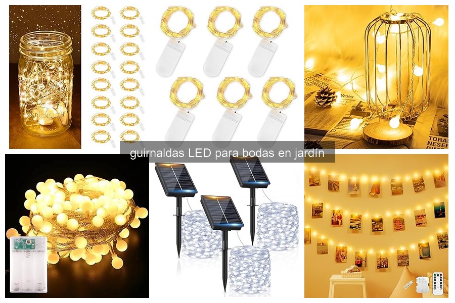 Guía para elegir guirnaldas LED para bodas al aire libre