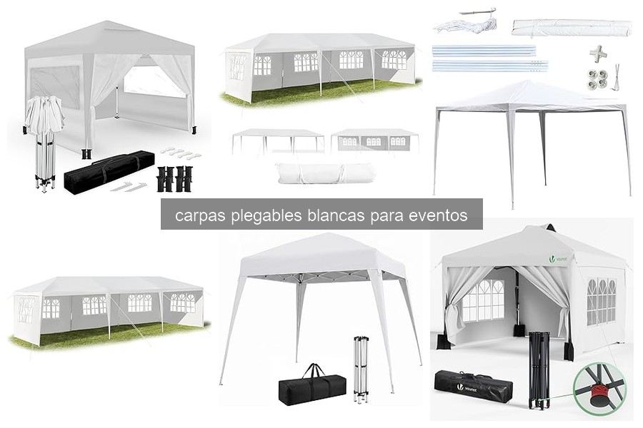 Guía para elegir la mejor carpa plegable blanca para eventos