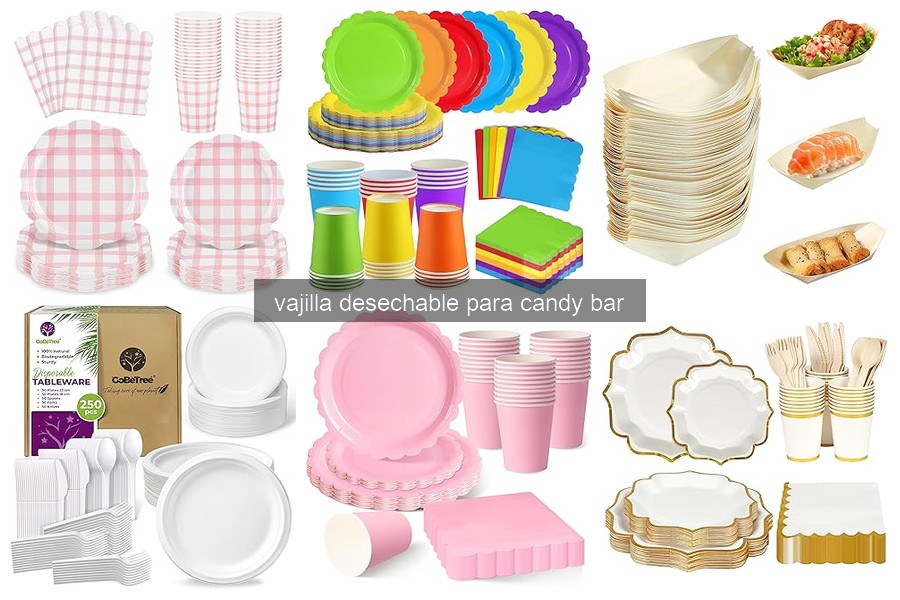 Guía para elegir vajilla desechable para candy bar