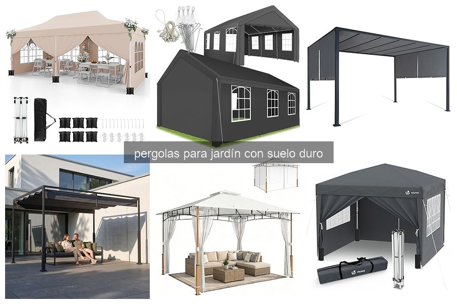 Guía para instalar pérgolas en jardines con suelo duro