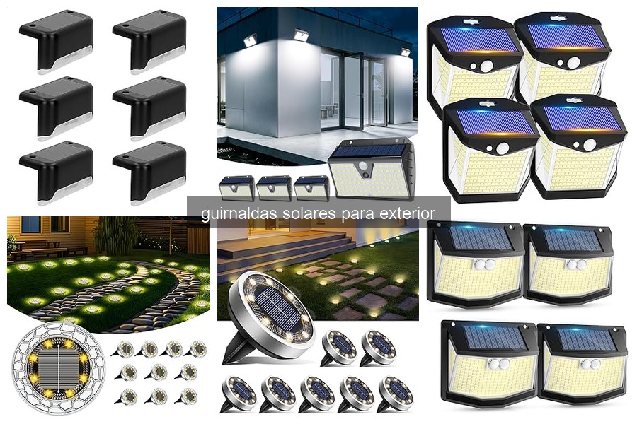 Guirnaldas solares para exterior: características y beneficios